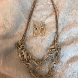 Necklace and earrings